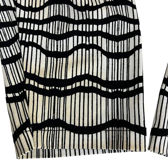 Alfani Woman Knit Tunic Top XL Black Coral Geometric Long Sleeve flaw - Picture 6 of 6